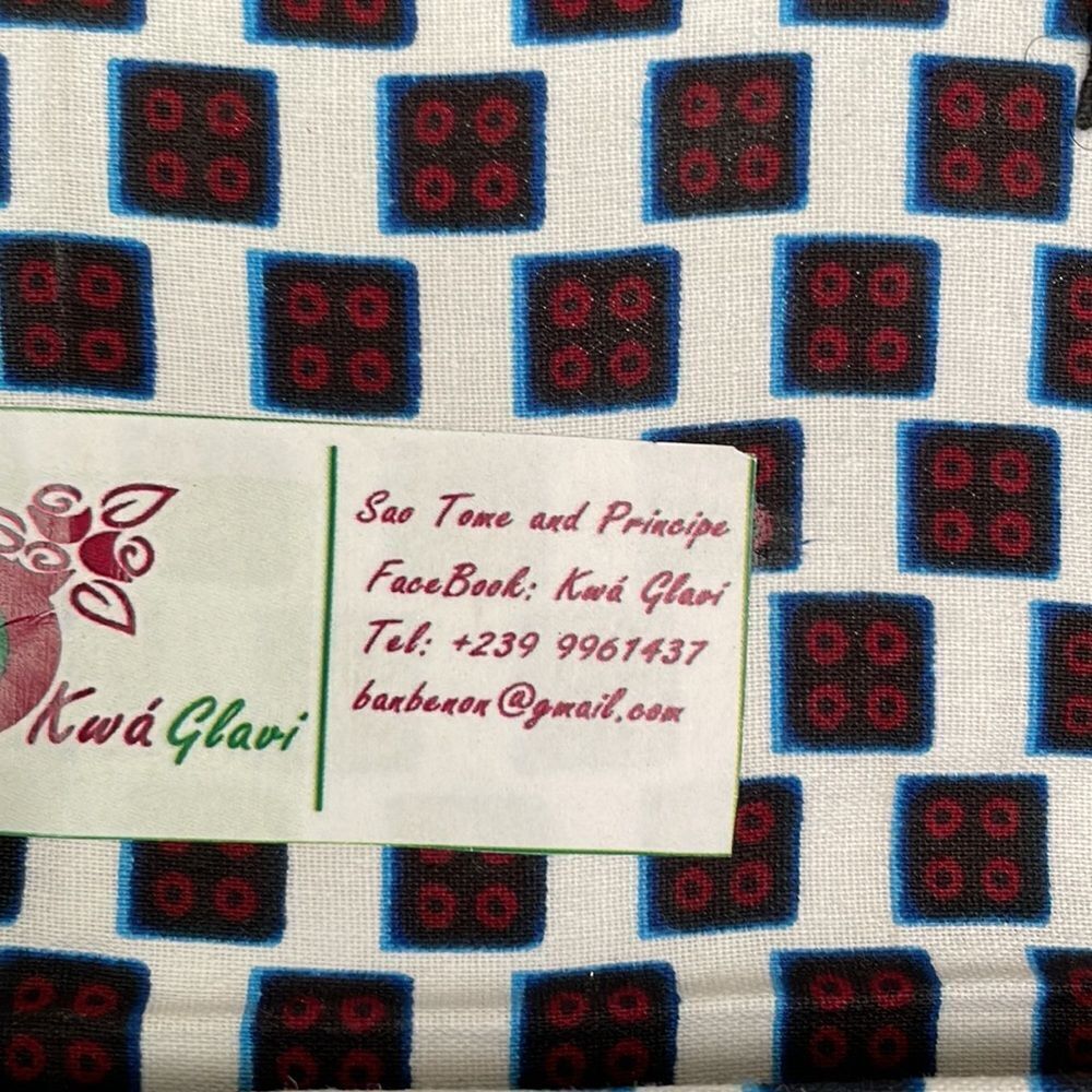 BLUE AND CHECKED HAND CRAFTED CLUTCH - Picture 4 of 6